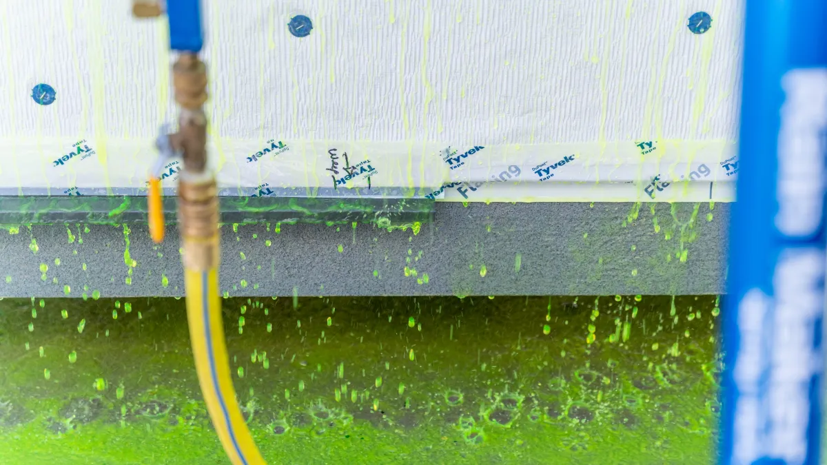 Modified cyclical wind and water test 