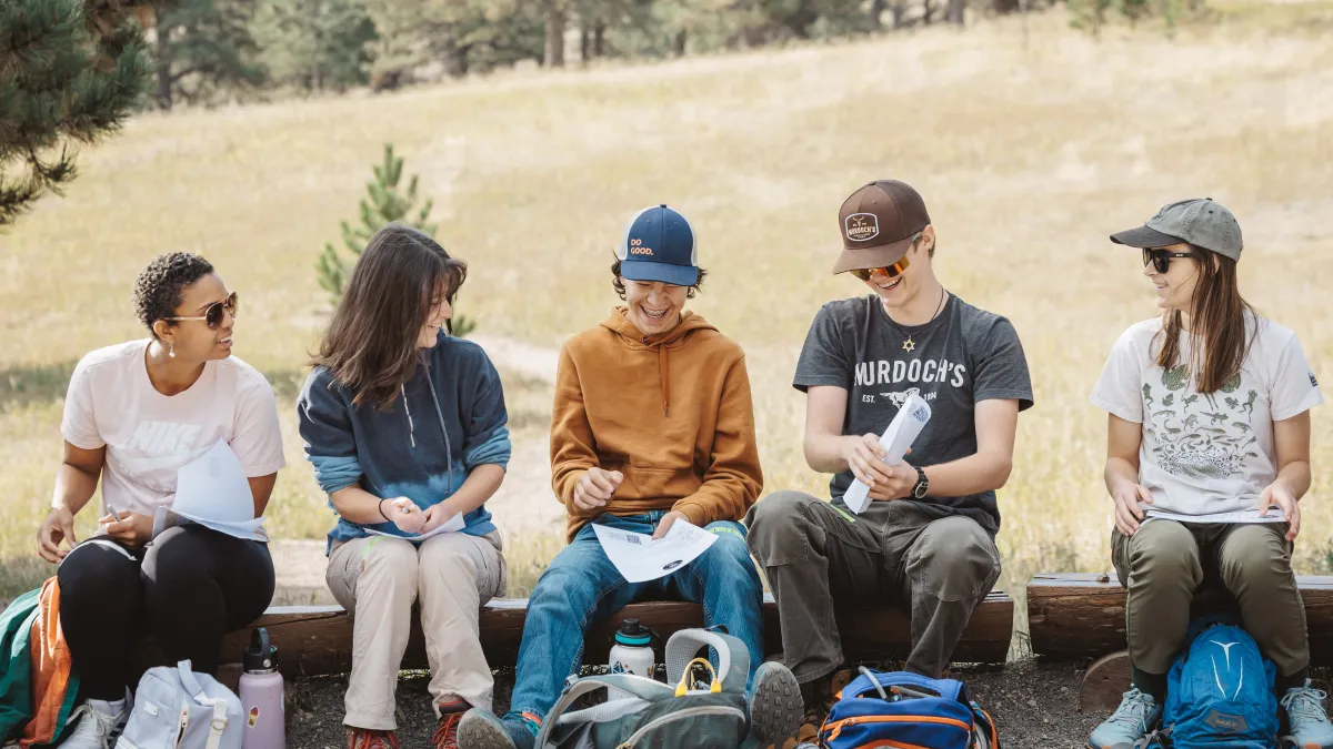 Students enjoying an activity during the YES Conference 
