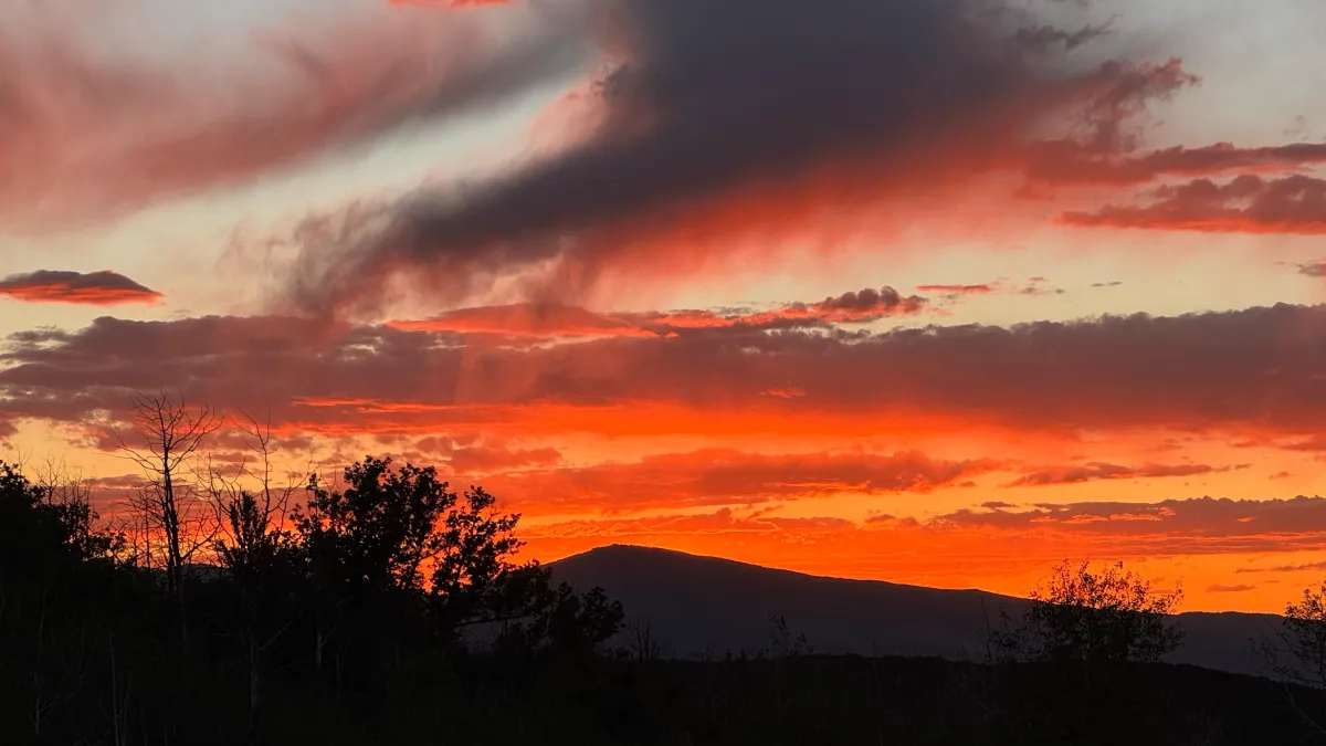 Sunset at camp